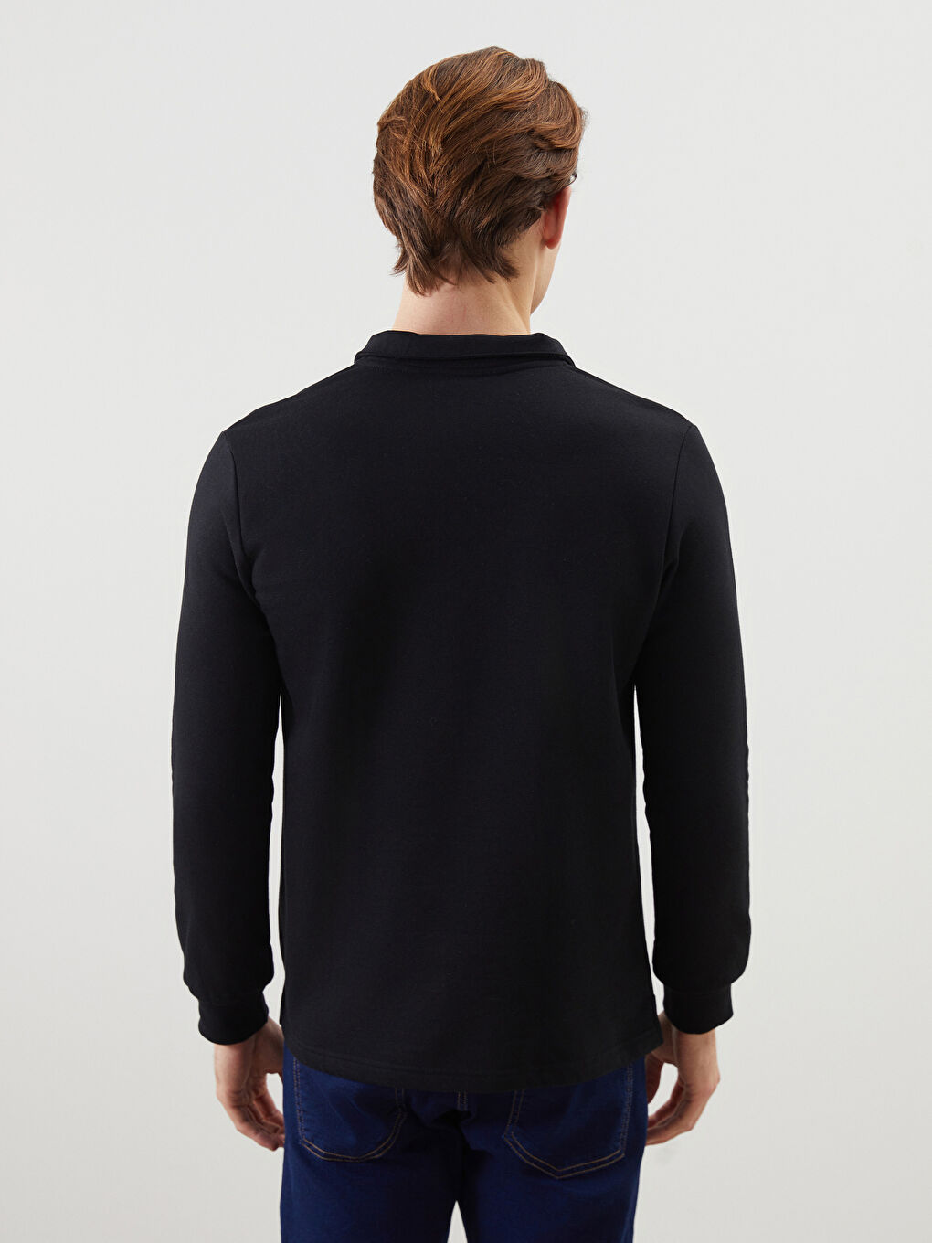 Turtle Neck Long Sleeve Men's Sweatshirt -W4MB11Z8-CVL