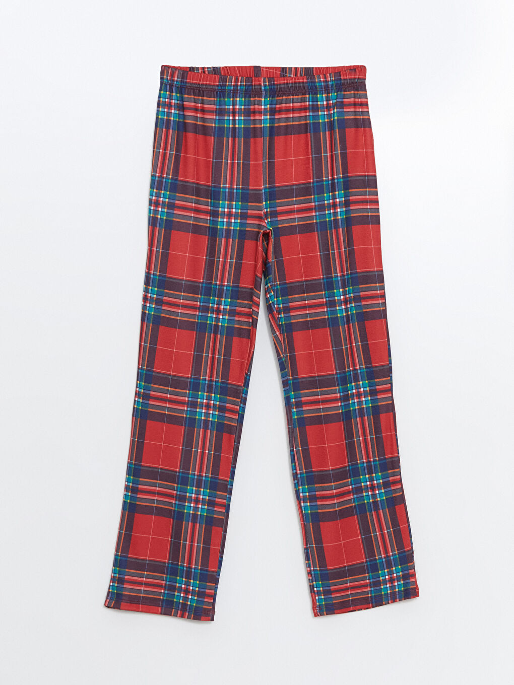 Elasticated Waist Plaid Women's Pyjama Bottoms-5