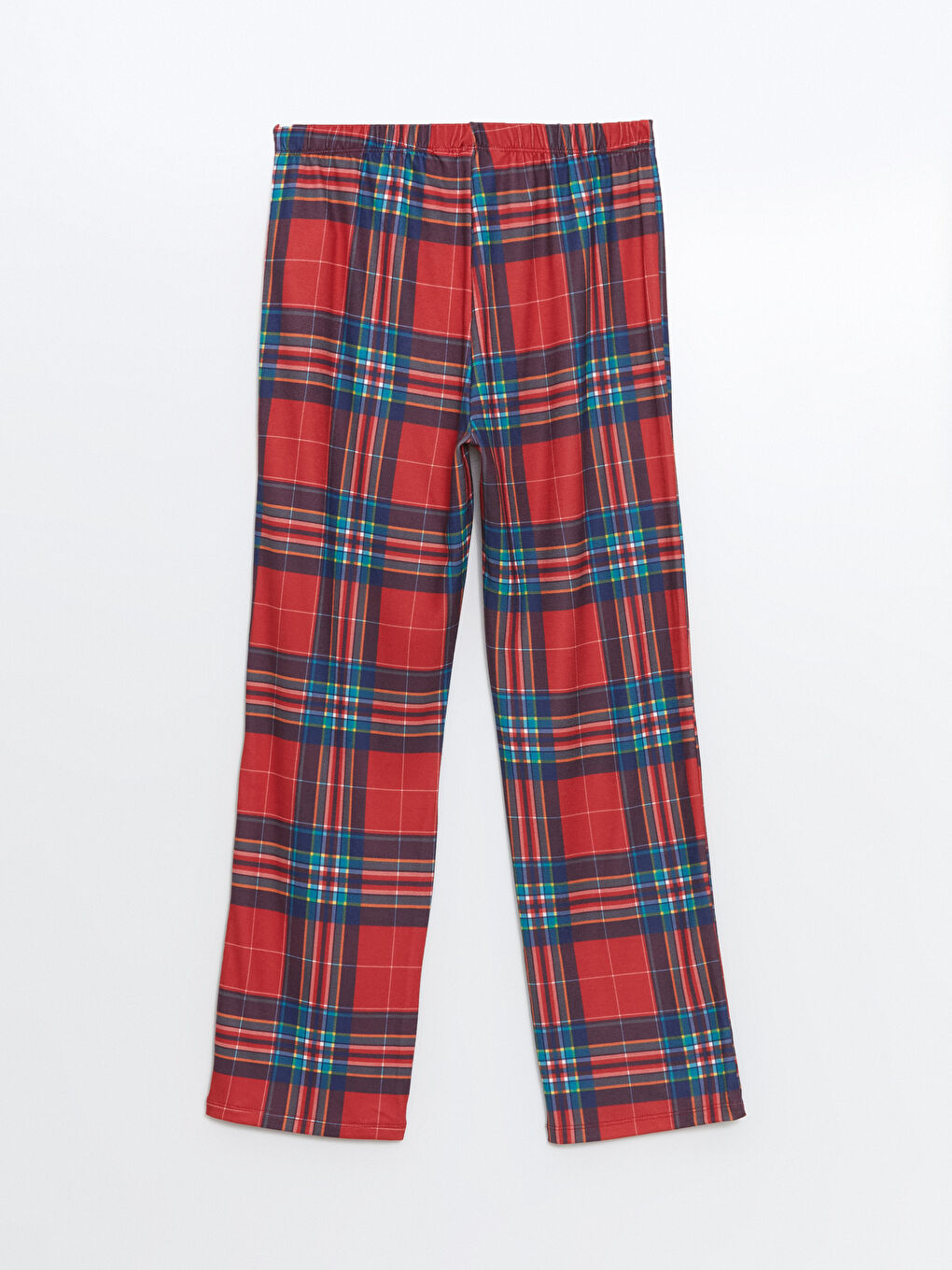 Elasticated Waist Plaid Women's Pyjama Bottoms-7