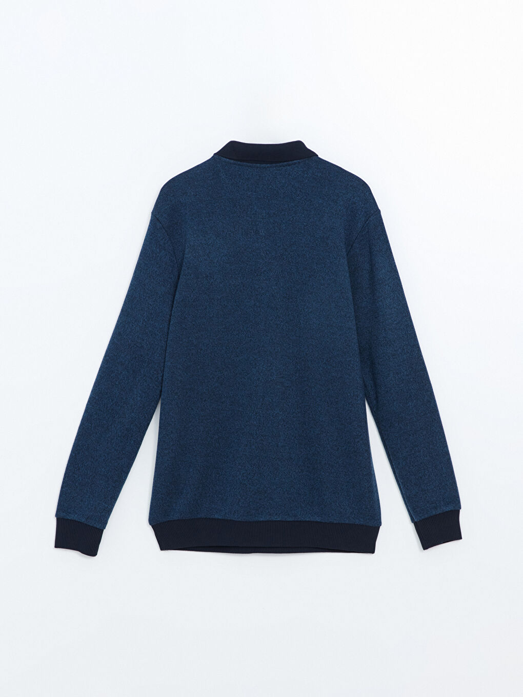 Polo Neck Long Sleeve Men's Sweatshirt-11