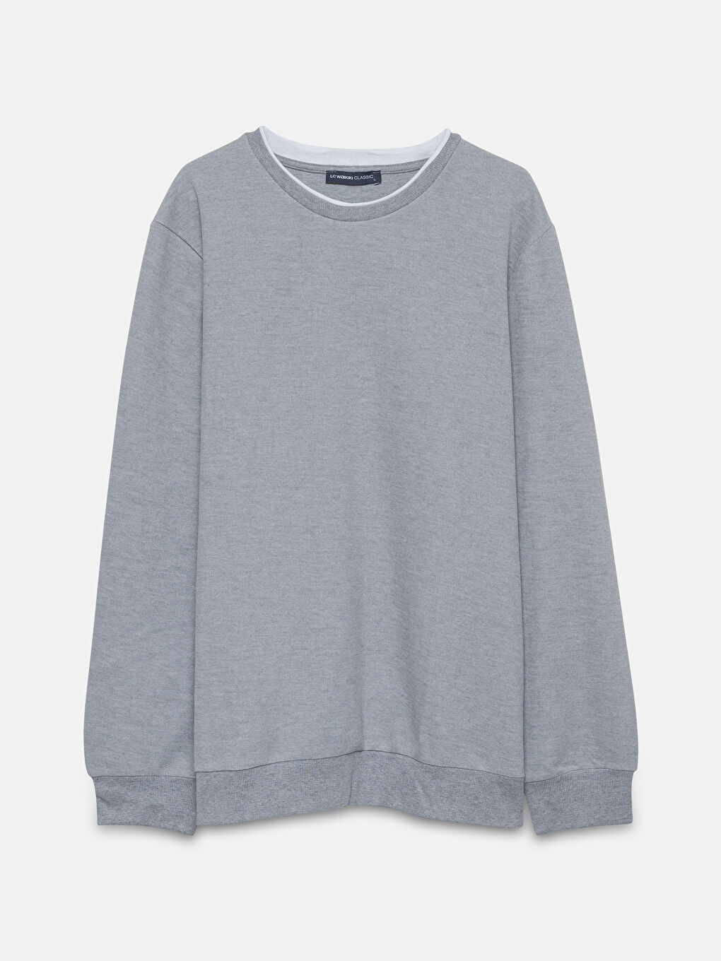 Мужская толстовка с круглым вырезом и длинными рукавами-5