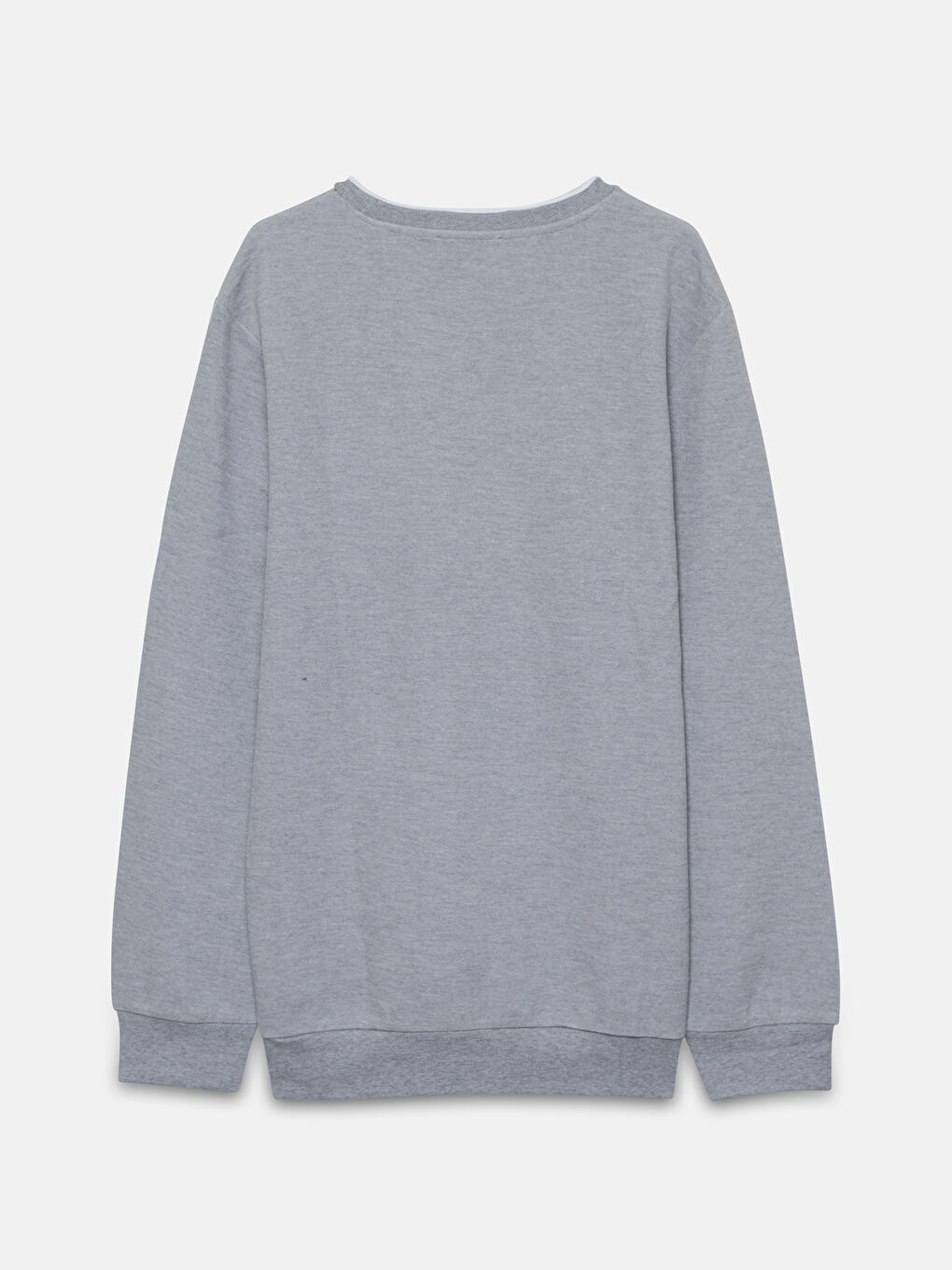 Мужская толстовка с круглым вырезом и длинными рукавами-7