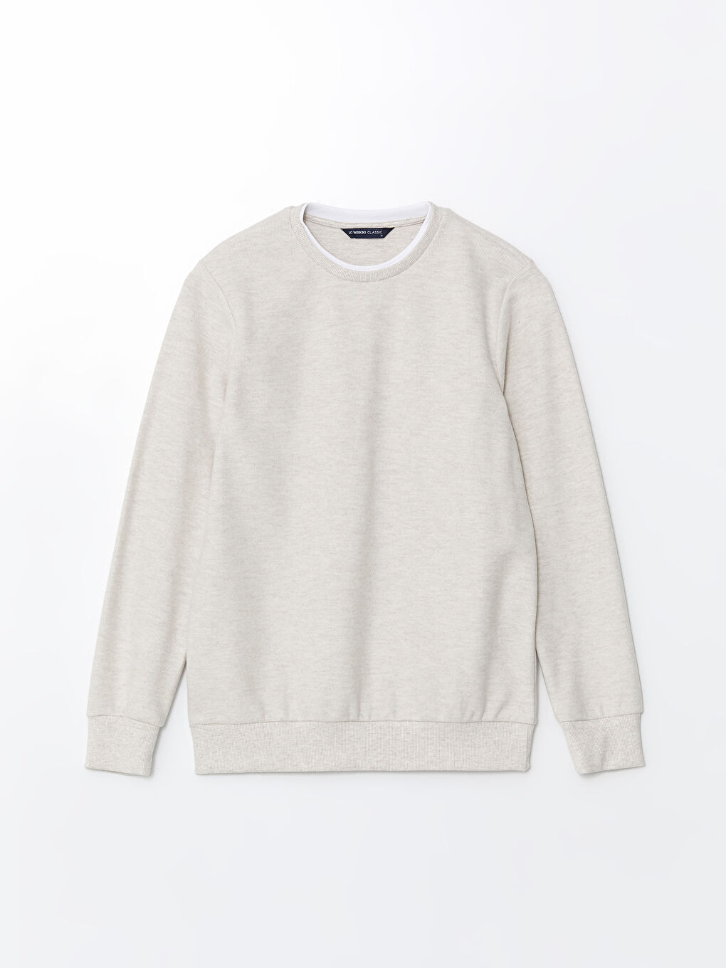 Crew Neck Long Sleeve Men's Sweatshirt-4