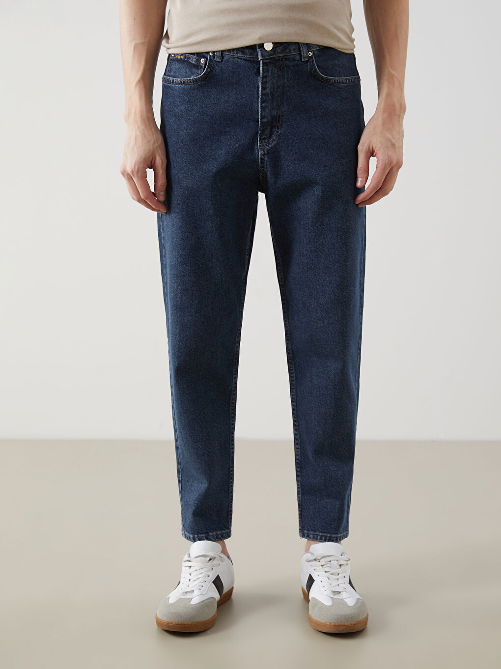 İndigo Loose Fit Erkek Jean Pantolon-1