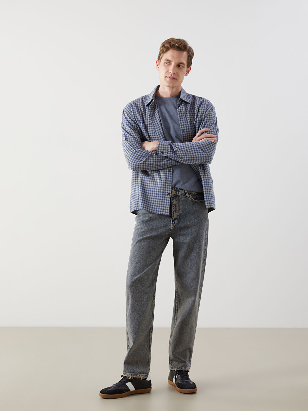 İndigo Loose Fit Erkek Jean Pantolon