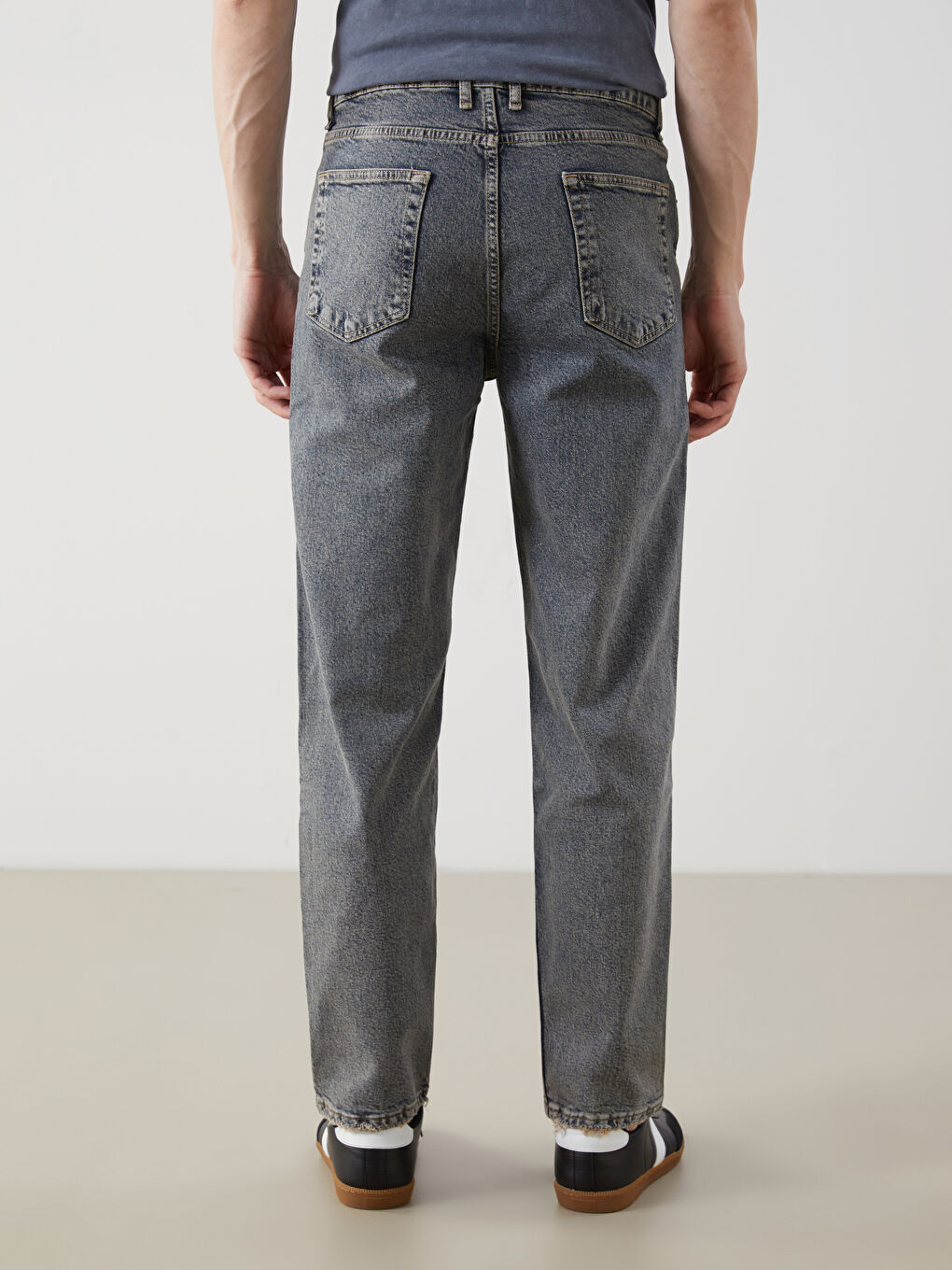 İndigo Loose Fit Erkek Jean Pantolon-3