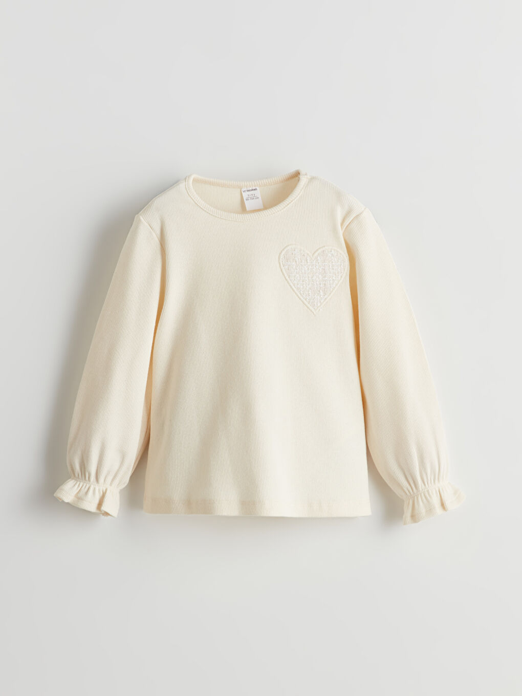 Ekru Bisiklet Yaka Kız Çocuk Bluz ve Şort Etek 2'li-1