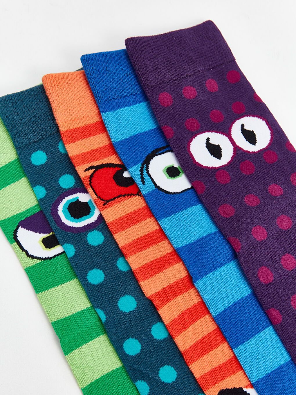 Karışık H12 Baskılı Erkek Soket Çorap 5'li-2