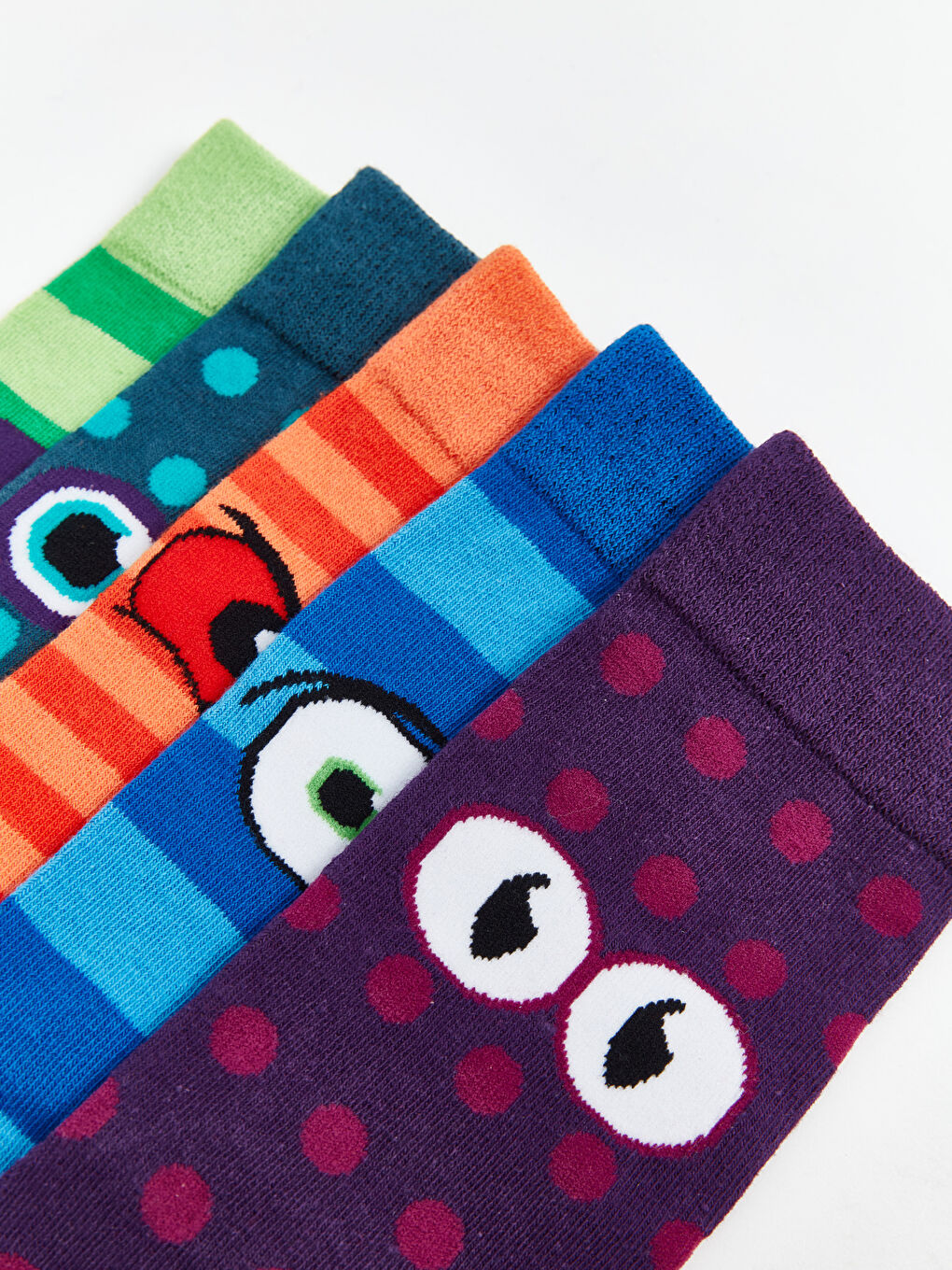 Karışık H12 Baskılı Erkek Soket Çorap 5'li-3