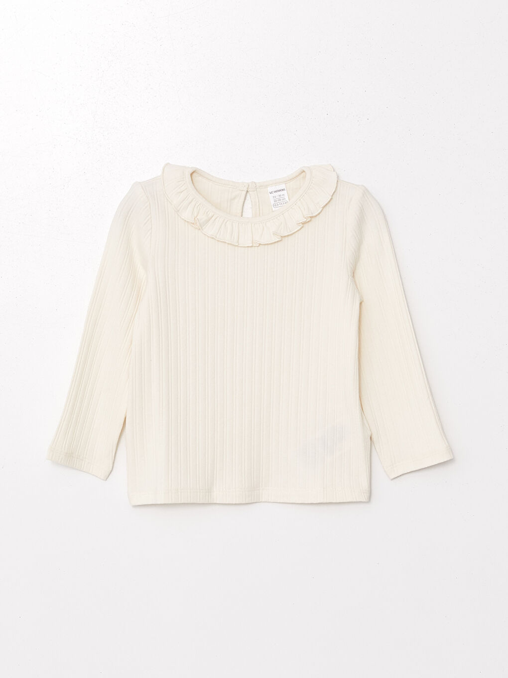 LCW Kids Long Sleeve Textured Girl Blouse -W5ED69Z1-FDJ