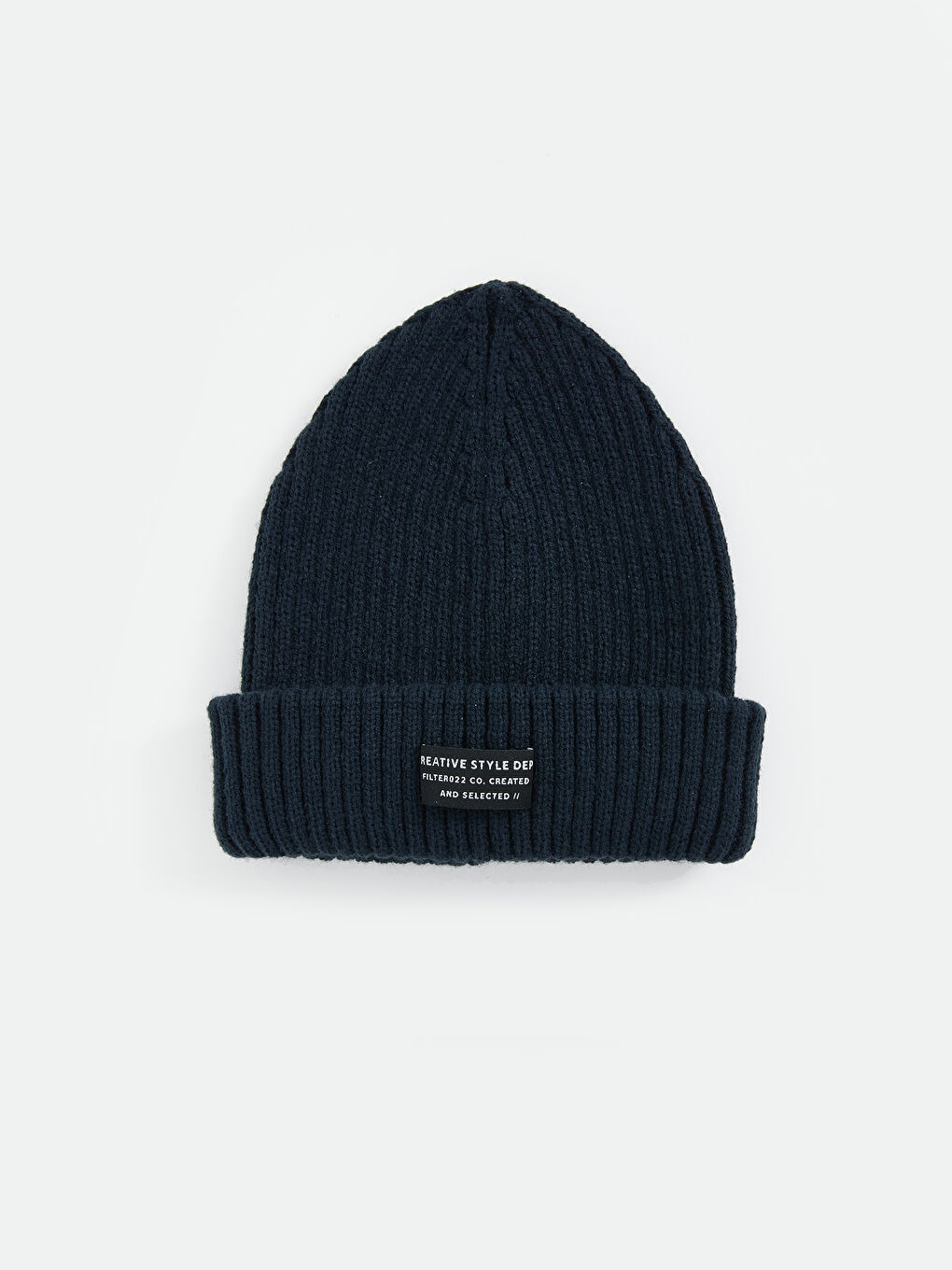 Etiket Nakışlı Erkek Bere-1