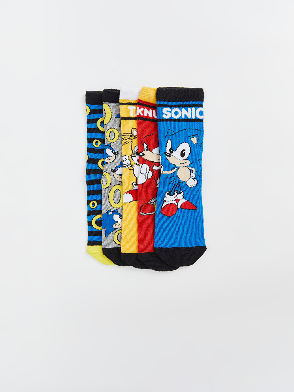 Sonic uzorkovane čarape do gležnja za dečake, pakovanje od 5 komada-1