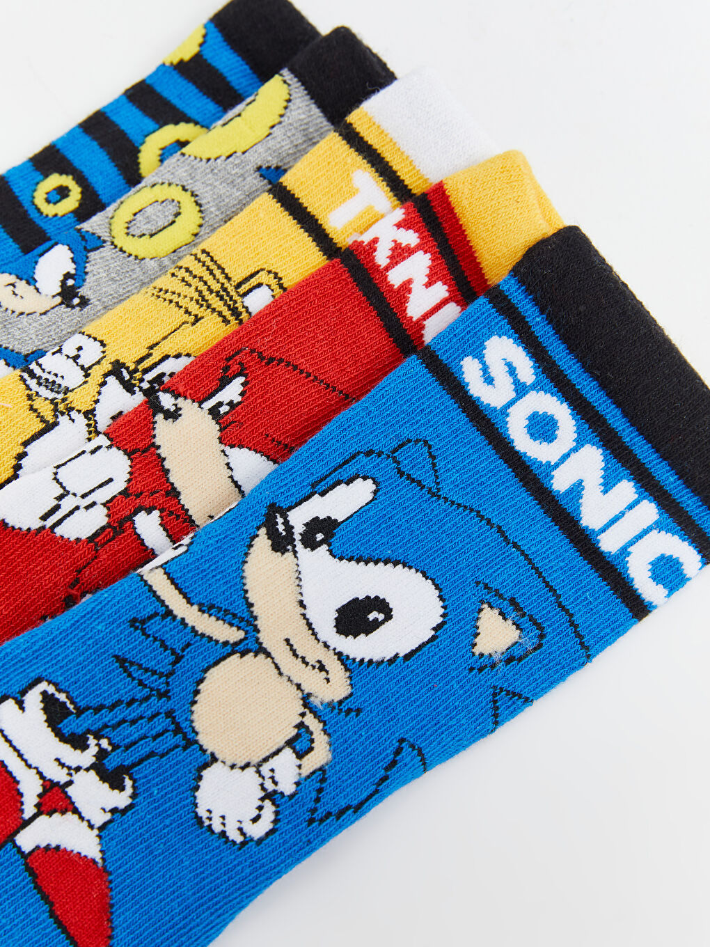 Sonic uzorkovane čarape do gležnja za dečake, pakovanje od 5 komada-2