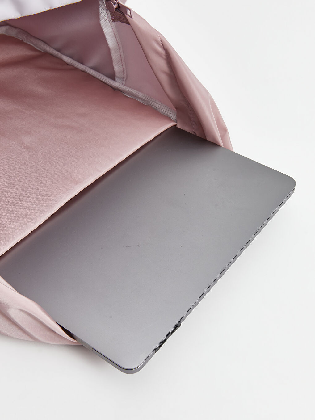 Pembe Çok Bölmeli Kadın Sırt Çantası-4