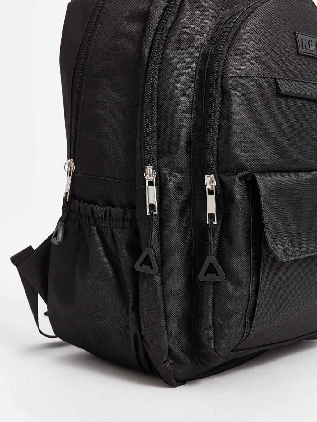 Siyah Çok Bölmeli Kız Çocuk Sırt Çantası-2