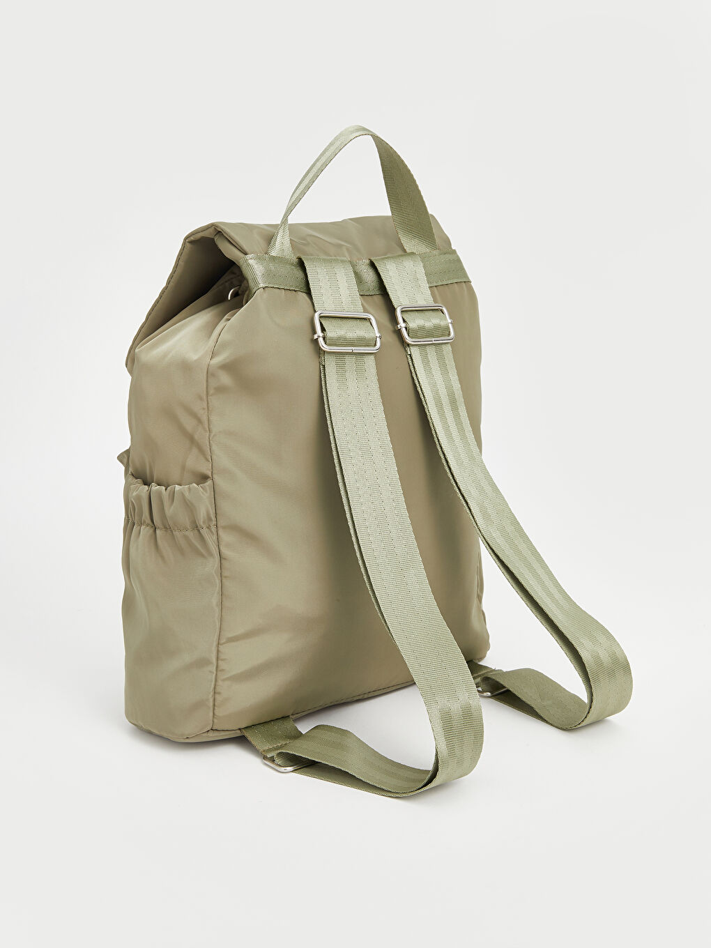 Haki Çok Bölmeli Kadın Sırt Çantası-3