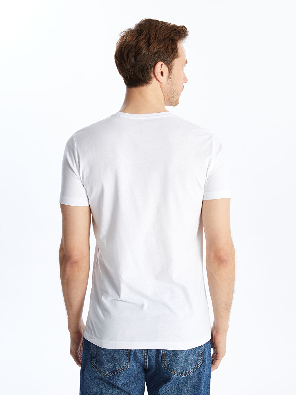 Футболка для чоловіків з круглим вирізом горловини з джерсі-8