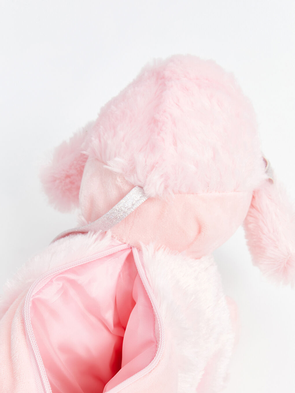 Pembe Köpek Figürlü Pelüş Kız Çocuk Omuz Çantası-5