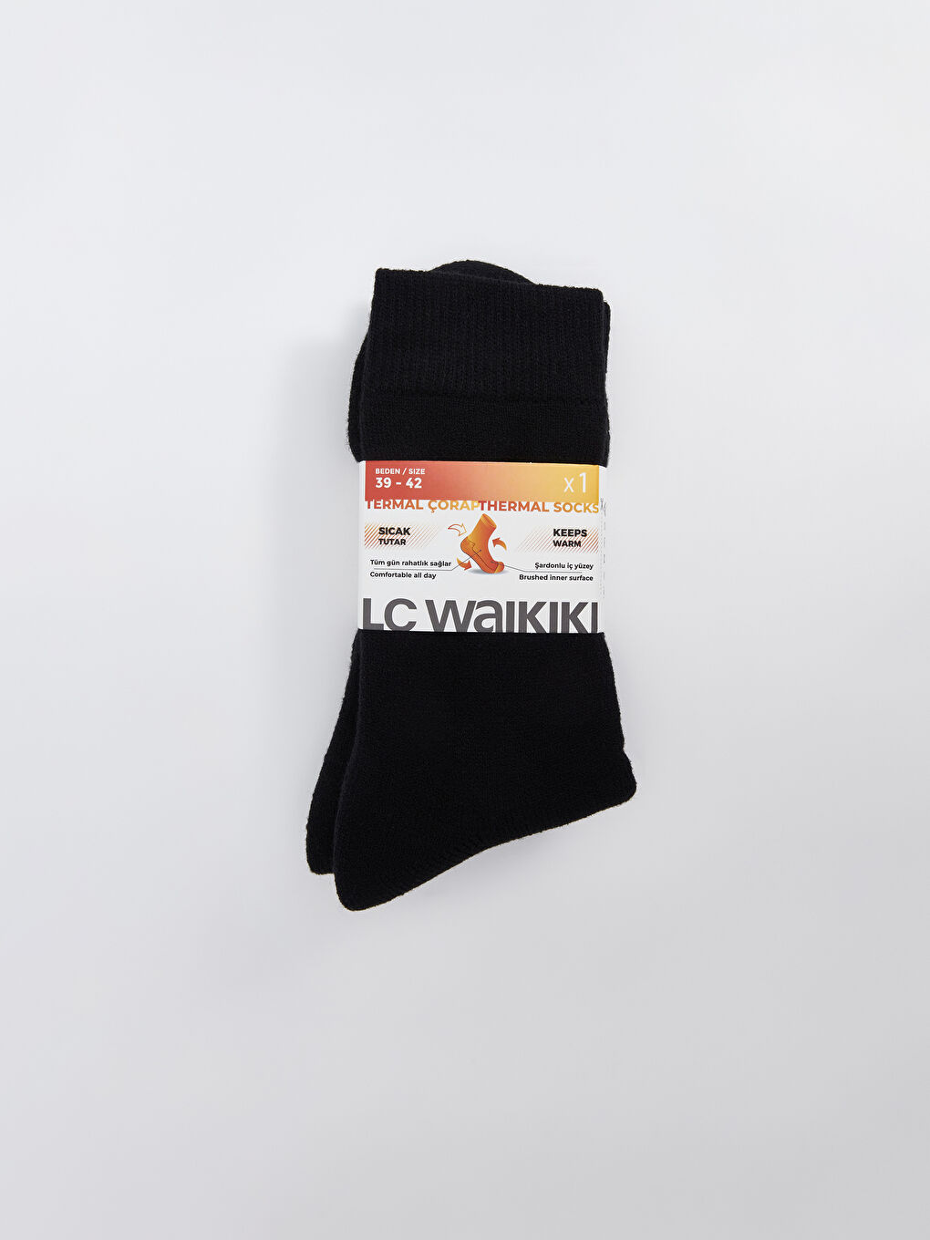 Siyah Termal Erkek Soket Çorap-5
