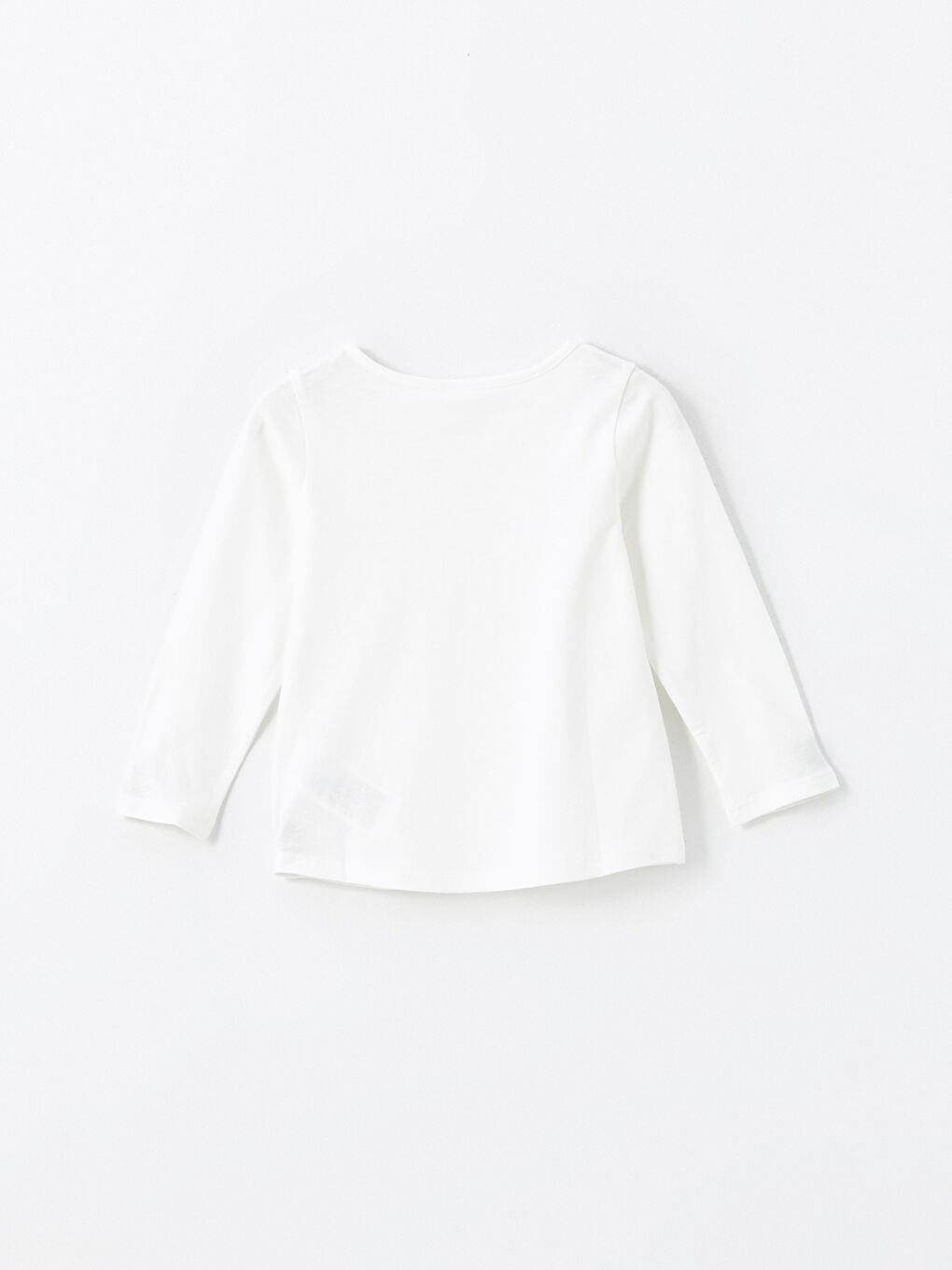 تيشيرت أساسي بياقة دائرية للبنات-2