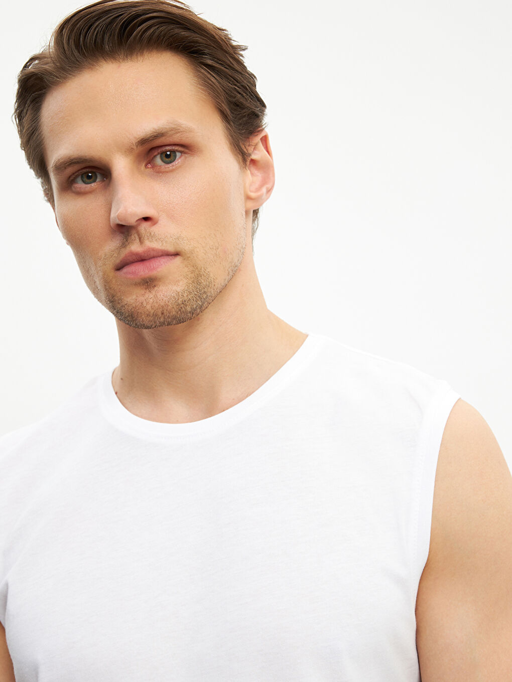 Crew Neck Sleeveless Cotton Men's Vest