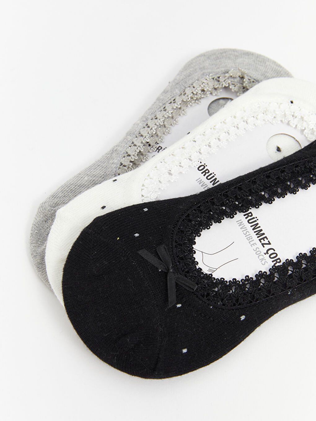 Žena EKRU Nevidljive čarape-2
