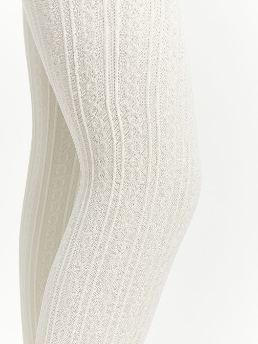 Beyaz Kız Çocuk İnce Külotlu Çorap 2'li-2