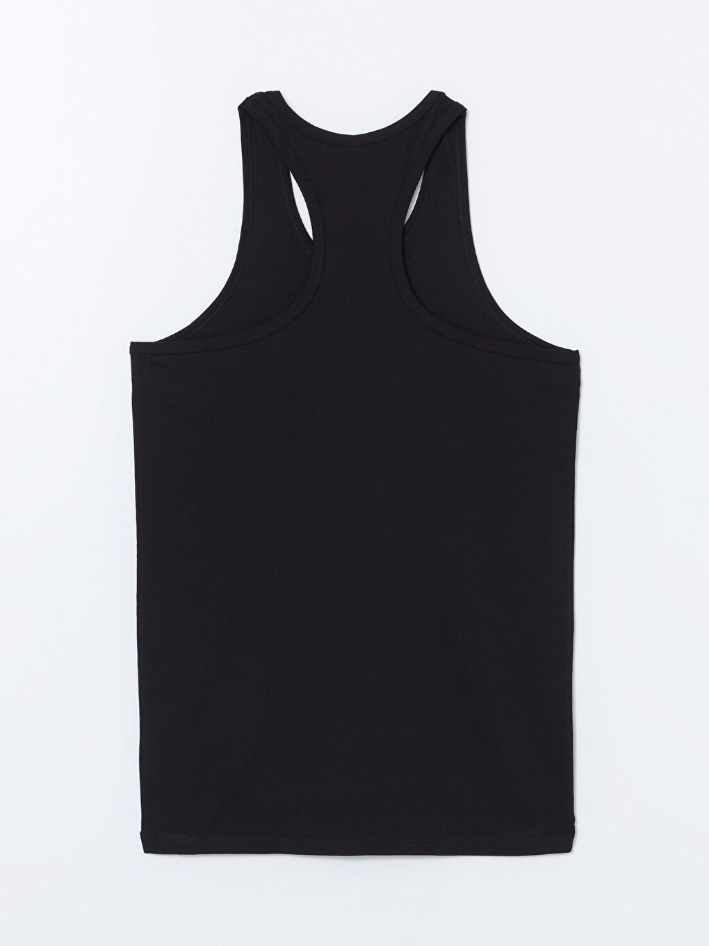 Siyah U Yaka Penye Erkek Atlet 2'li-10