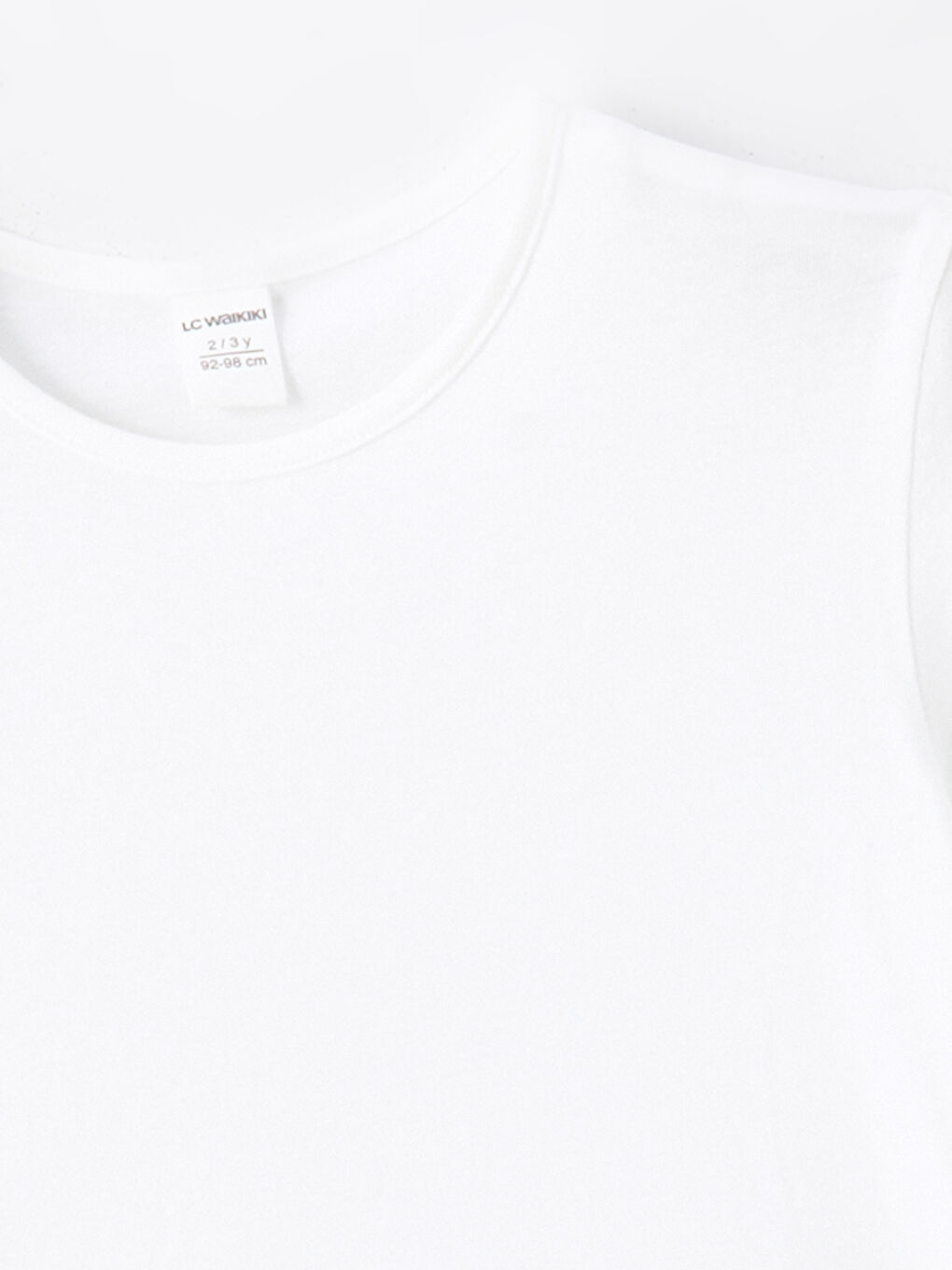 T-shirt Basique à Col Rond pour Filles-1