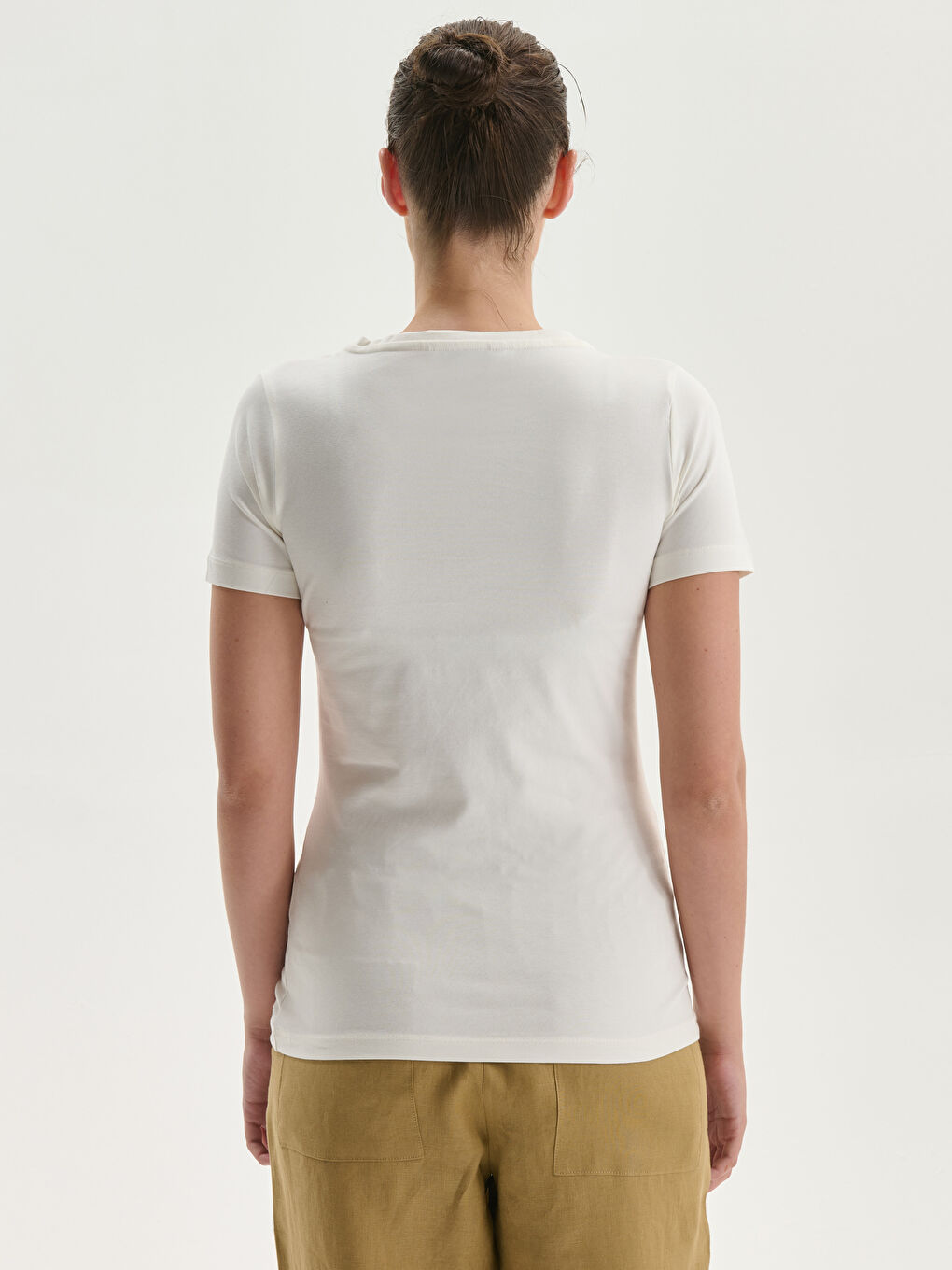 LC WAIKIKI V Neck Women's T-Shirt -S29608Z8-R9J