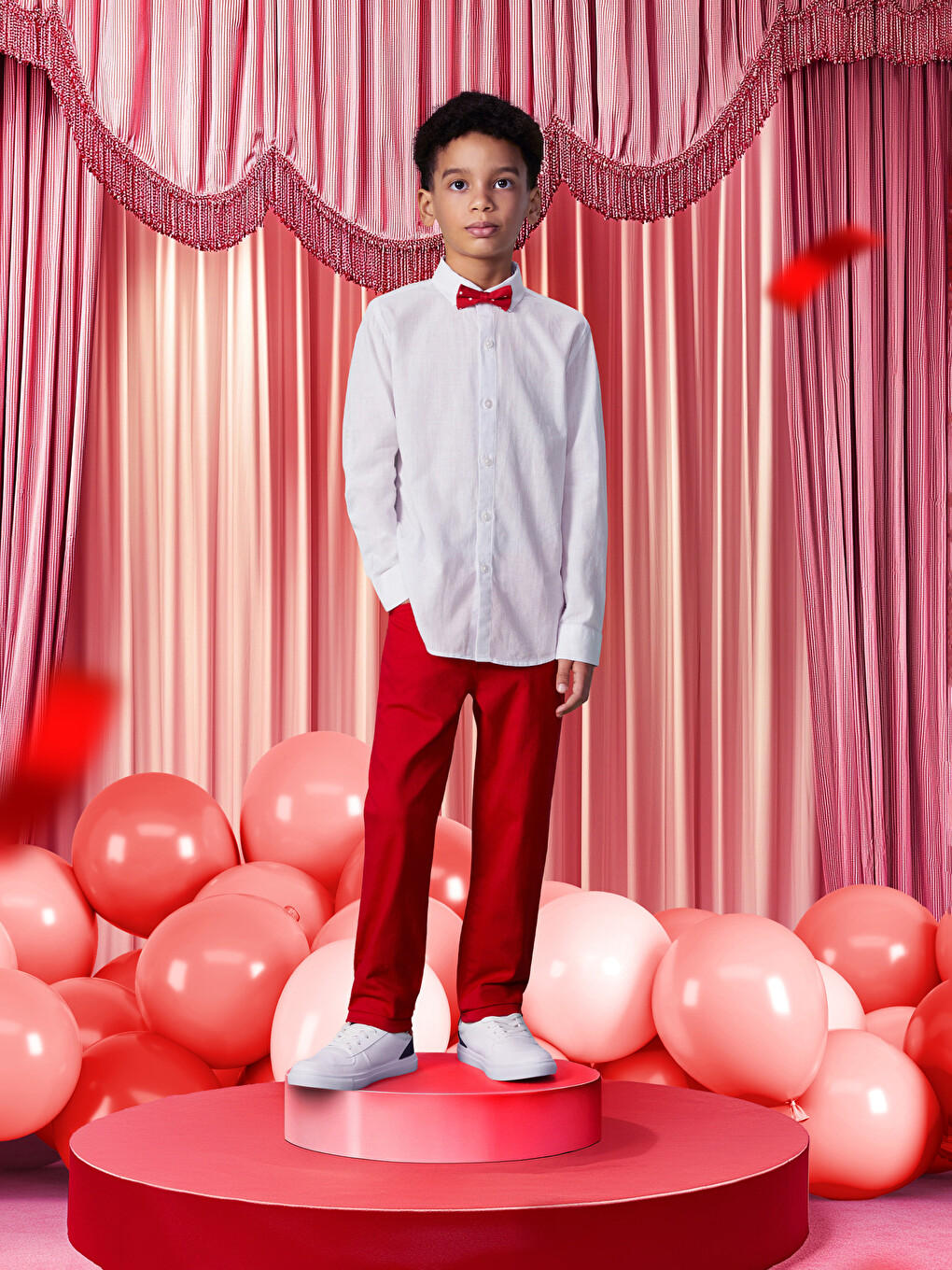 Slim Fit Basic Gabardine Boys Trousers