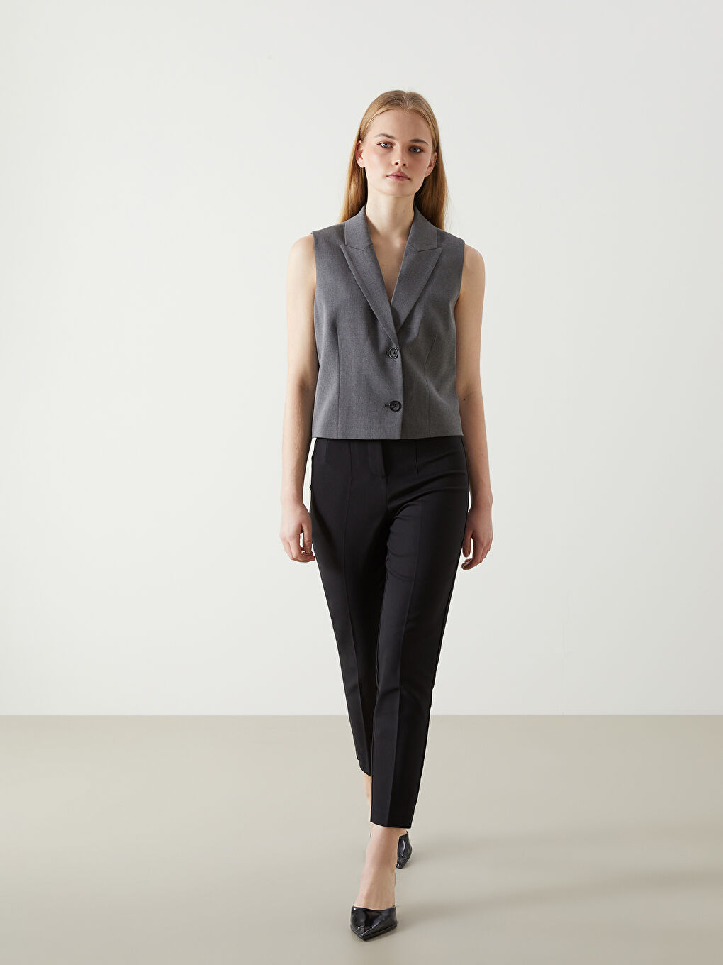 LCW Vision Slim Fit Women's Trousers -S2ET81Z8-CVL