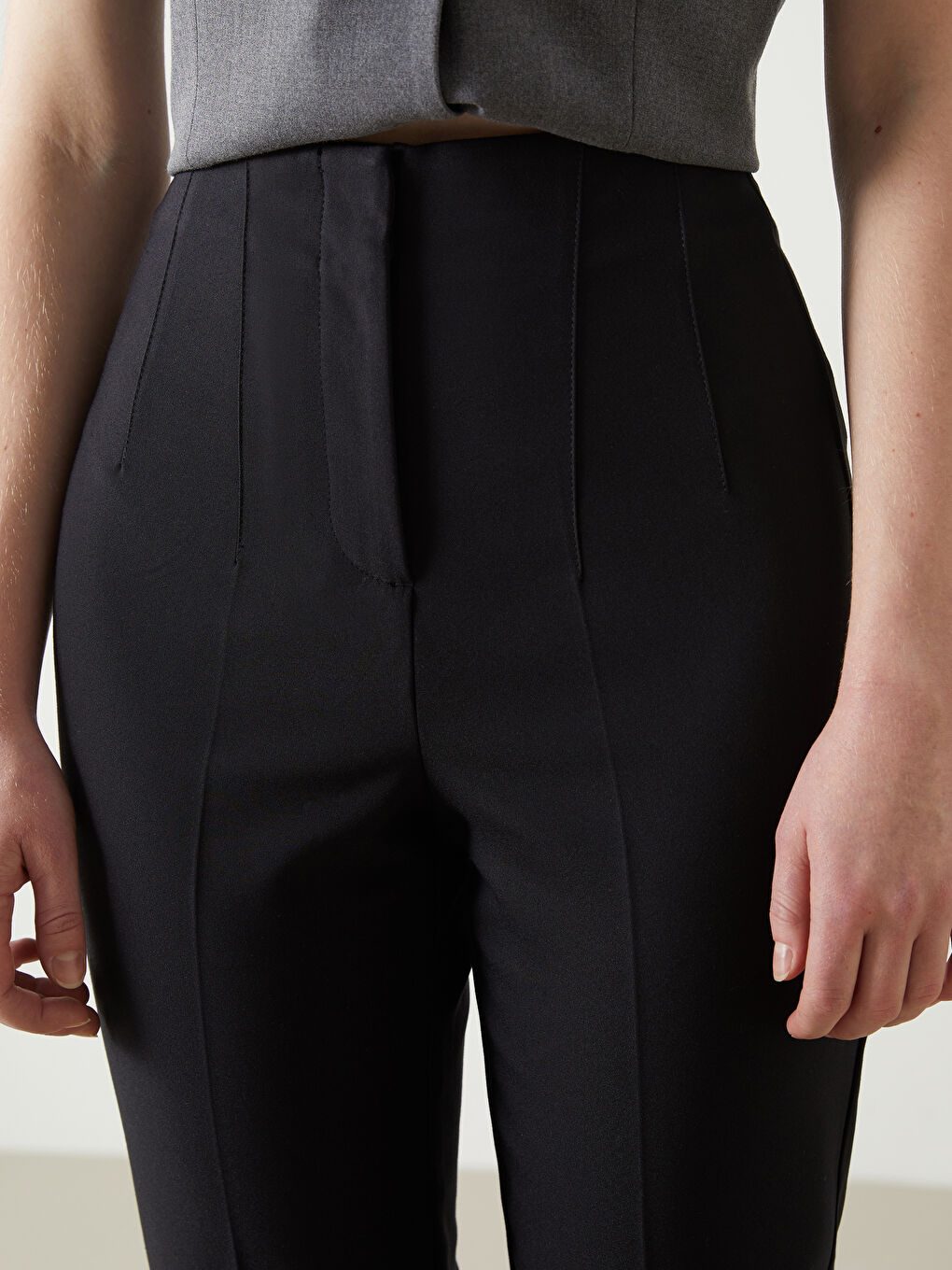 LCW Vision Slim Fit Women's Trousers -S2ET81Z8-CVL