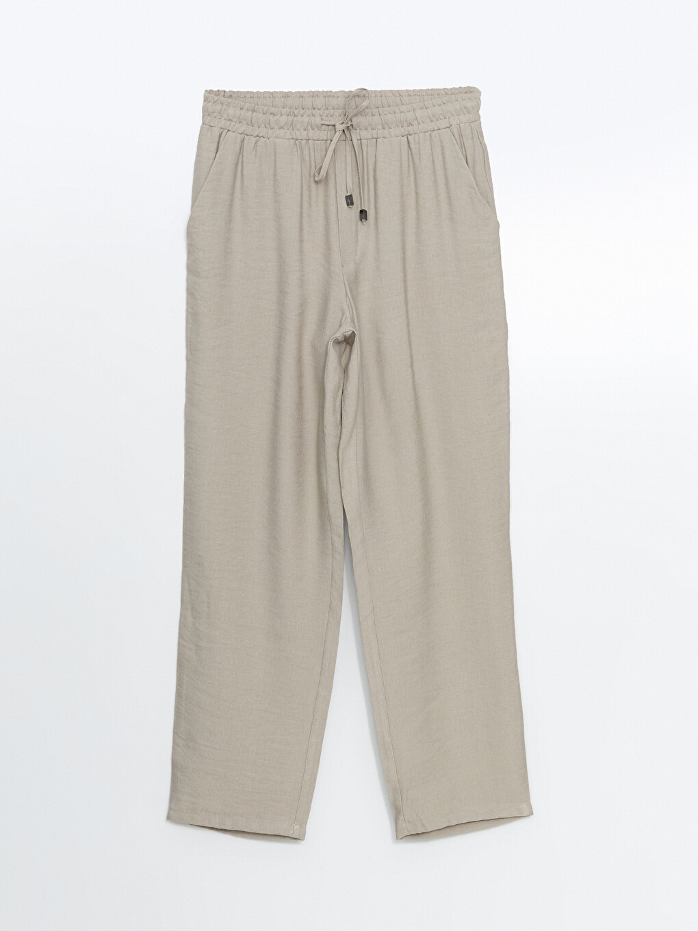 Elastic Waist Carrot Fit Women's Trousers-4