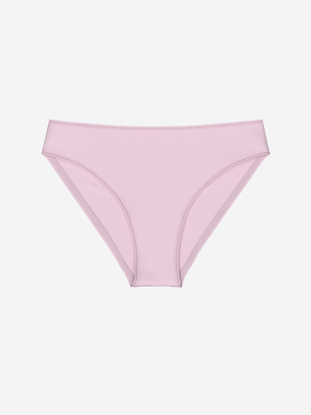 Pembe Düz Bikini Külot 3'lü-3