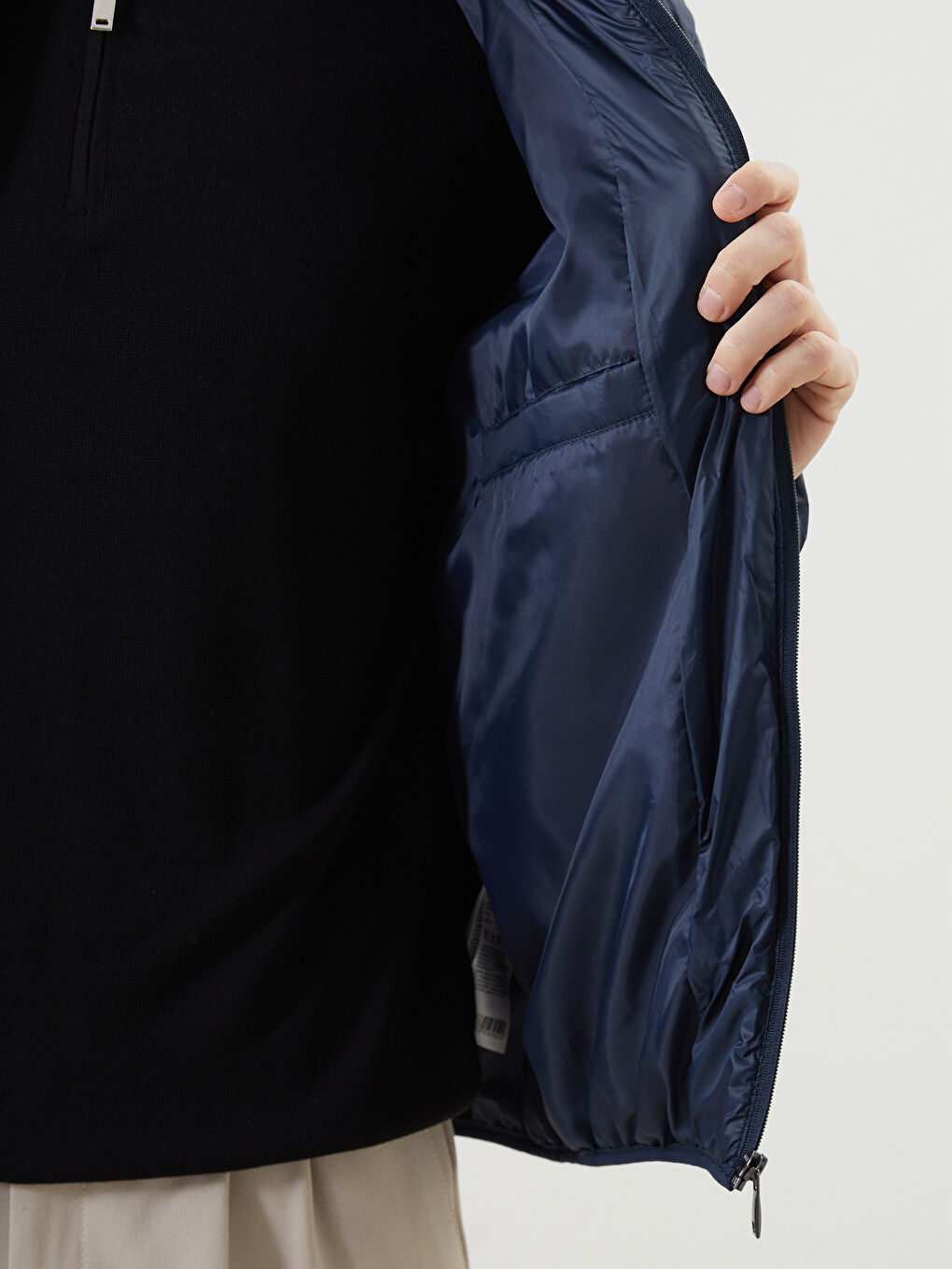 Standard Fit Funnel Neck Men's Puffer Coat -S30824Z8-RFD