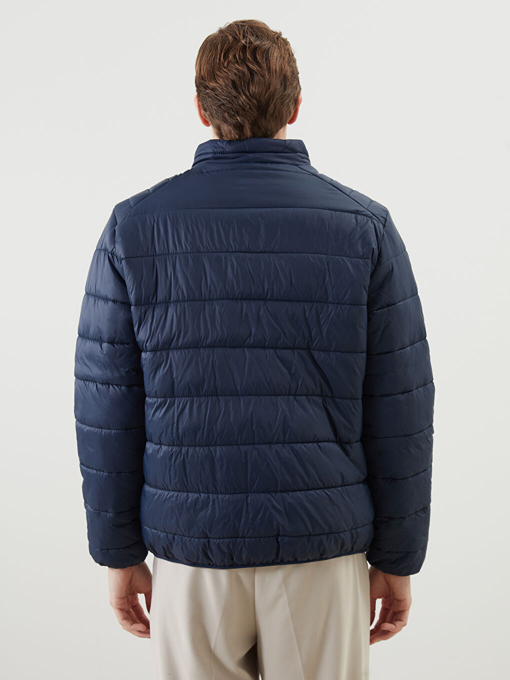 Standard Fit Funnel Neck Men's Puffer Coat -S30824Z8-RFD