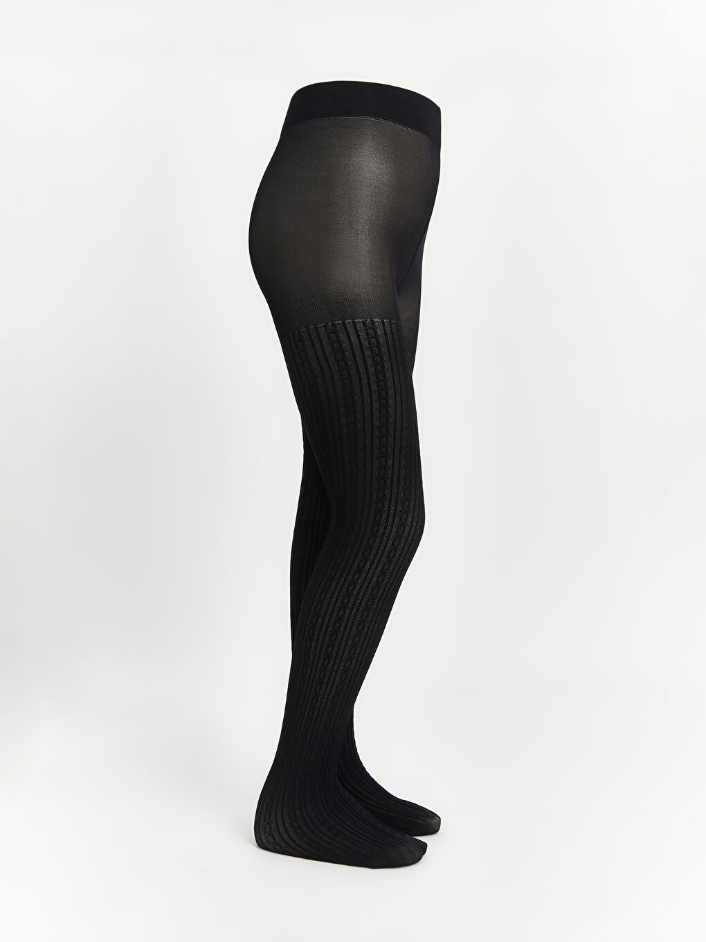 مجموعة من 2 جوارب طويلة رفيعة للبنات-4