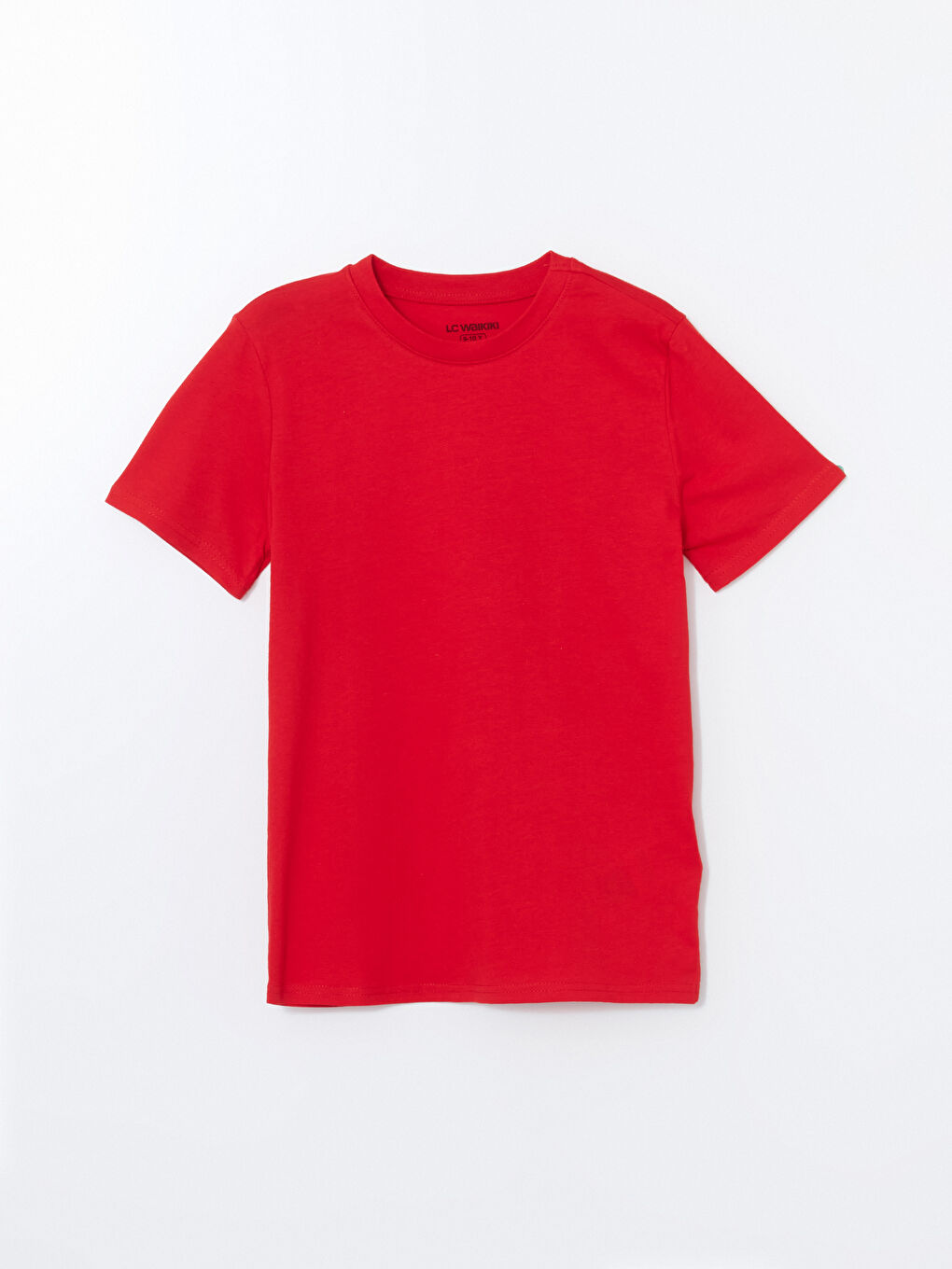 Kırmızı Bisiklet Yaka Basic Kısa Kollu Erkek Çocuk Tişört-2