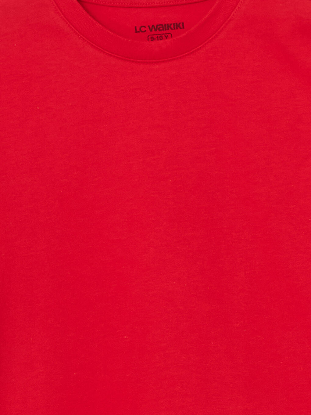 Kırmızı Bisiklet Yaka Basic Kısa Kollu Erkek Çocuk Tişört-3