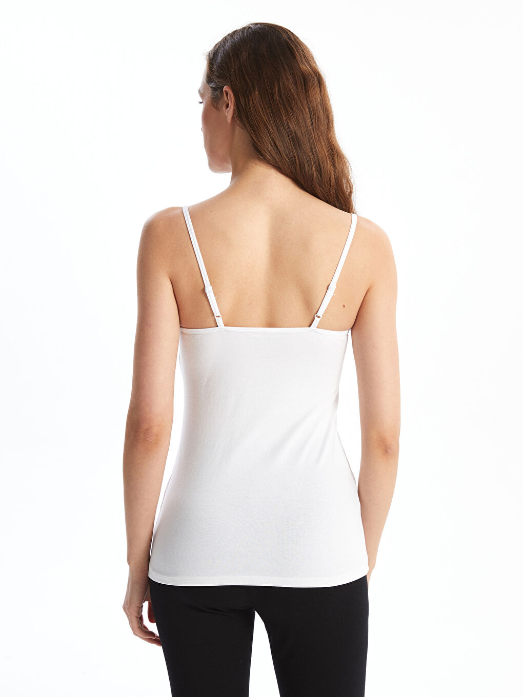 Sweetheart Neck Strappy Women's Paneled Vest-3