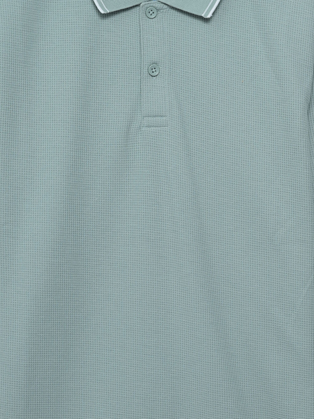 Yeşil Polo Yaka Kısa Kollu Erkek Tişört-6