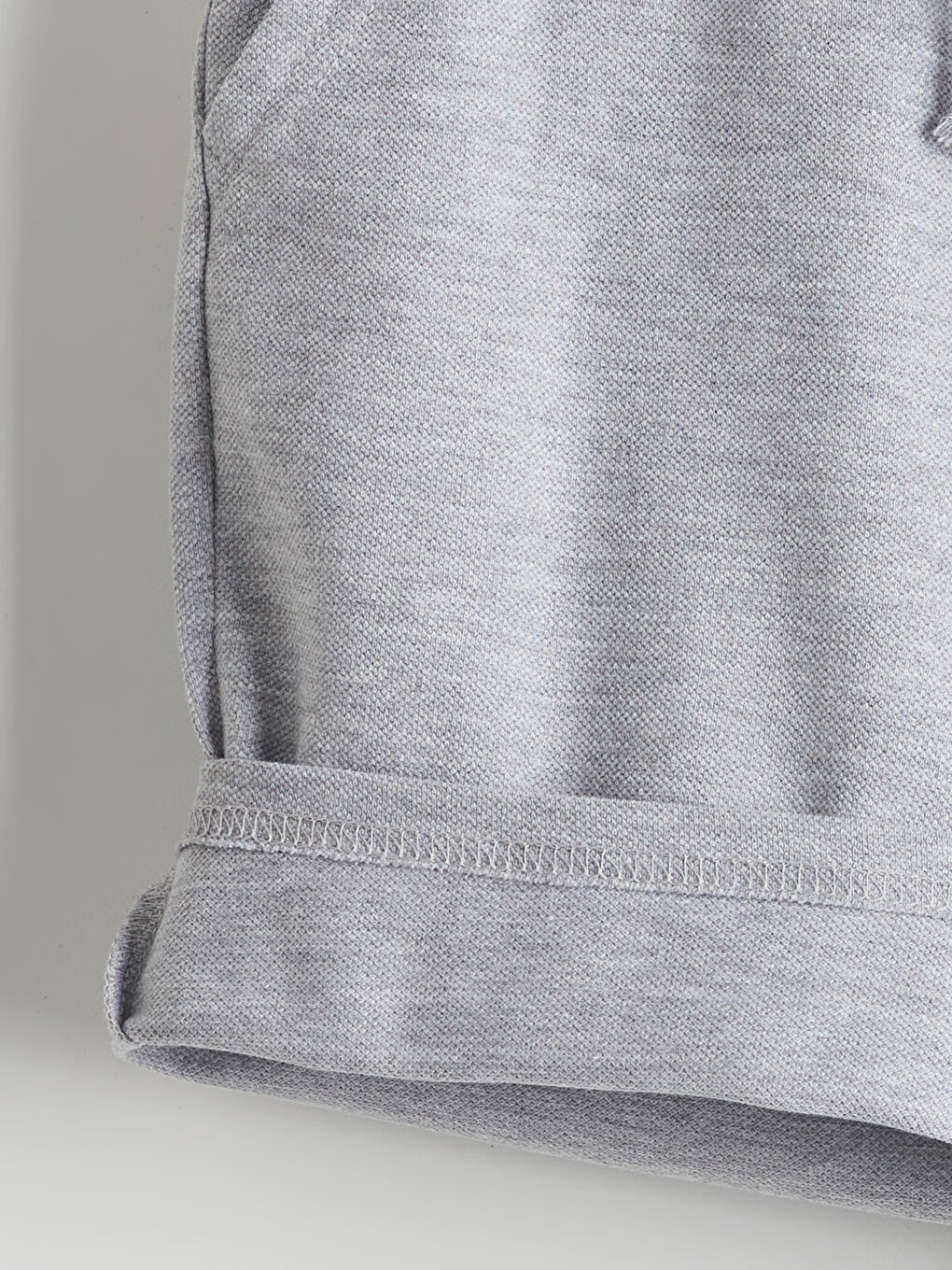 Gri Beli Lastikli Erkek Çocuk Şort-2