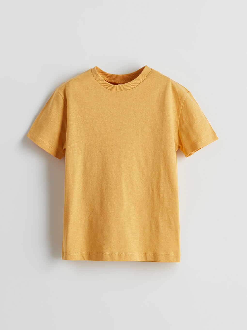 Sarı Bisiklet Yaka Kısa Kollu Erkek Bebek Tişört-2