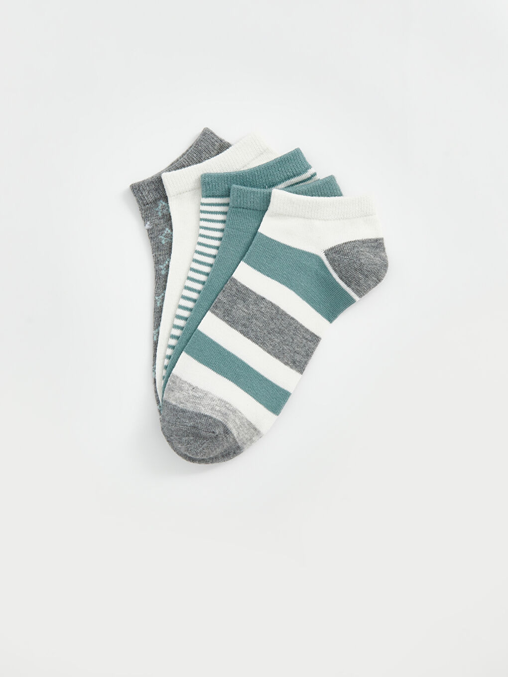 Chaussettes d'entraînement à motifs pour Femmes Lot de 5 pièces-1