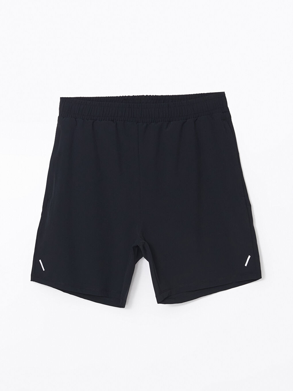 Siyah Standart Kalıp Erkek Spor Şort-4