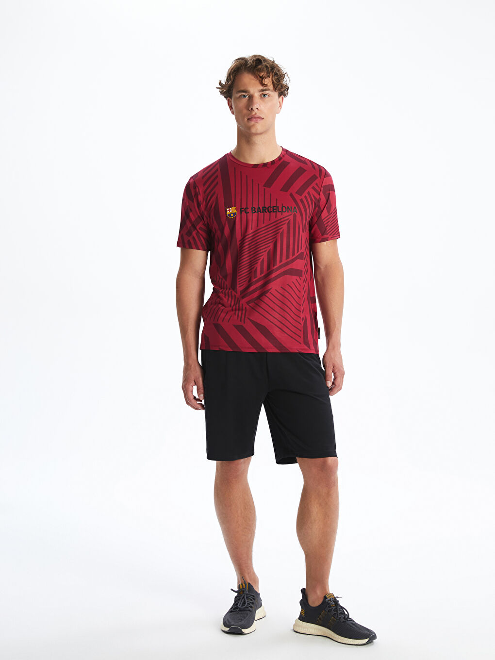 Siyah Slim Fit Erkek Spor Şort