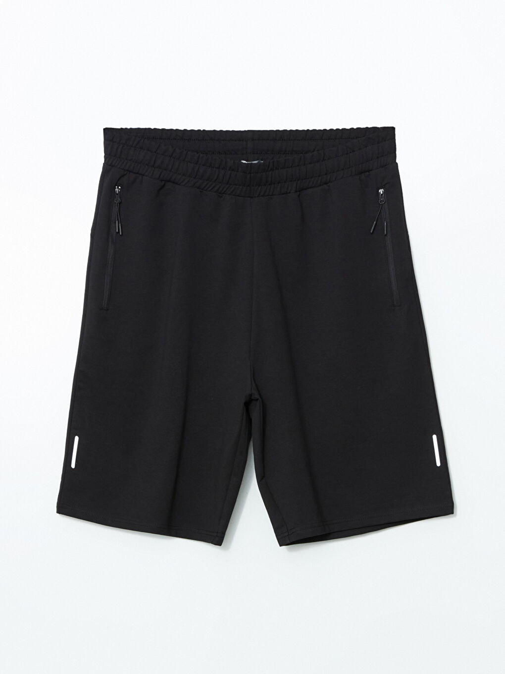 Siyah Slim Fit Erkek Spor Şort-4