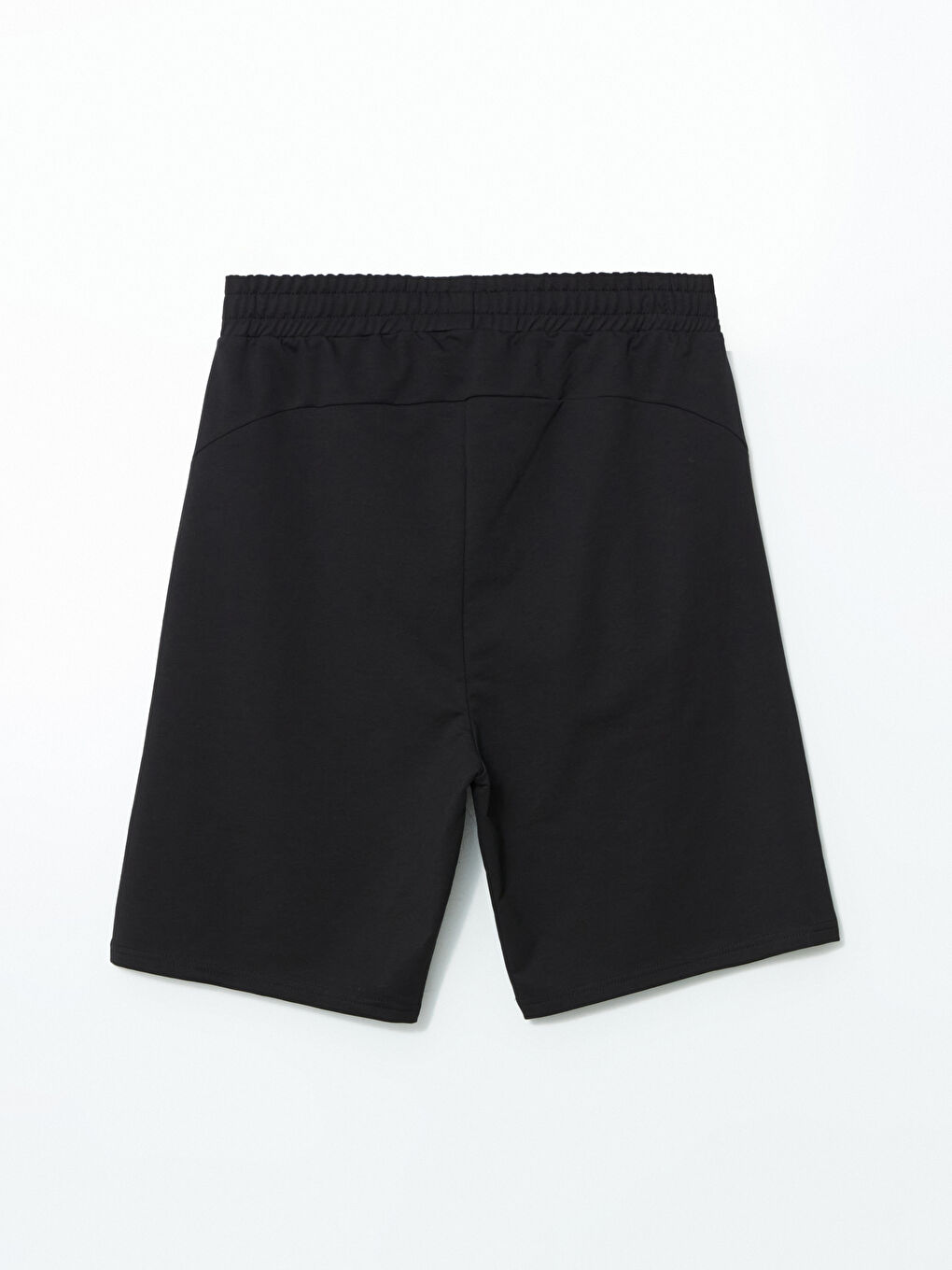 Siyah Slim Fit Erkek Spor Şort-5