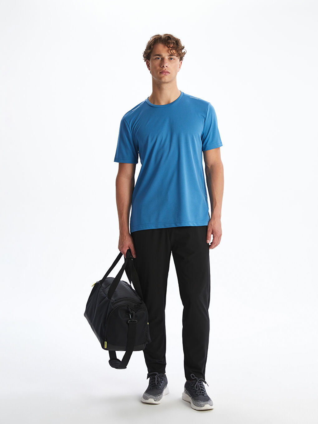 Tricou Sport pentru Bărbați cu Mânecă Scurtă și Guler Rotund DRY-TECH-1